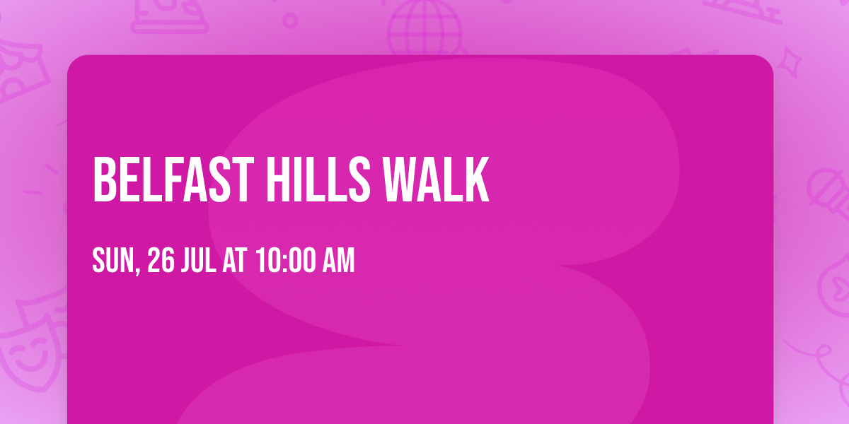 Belfast Hills walk