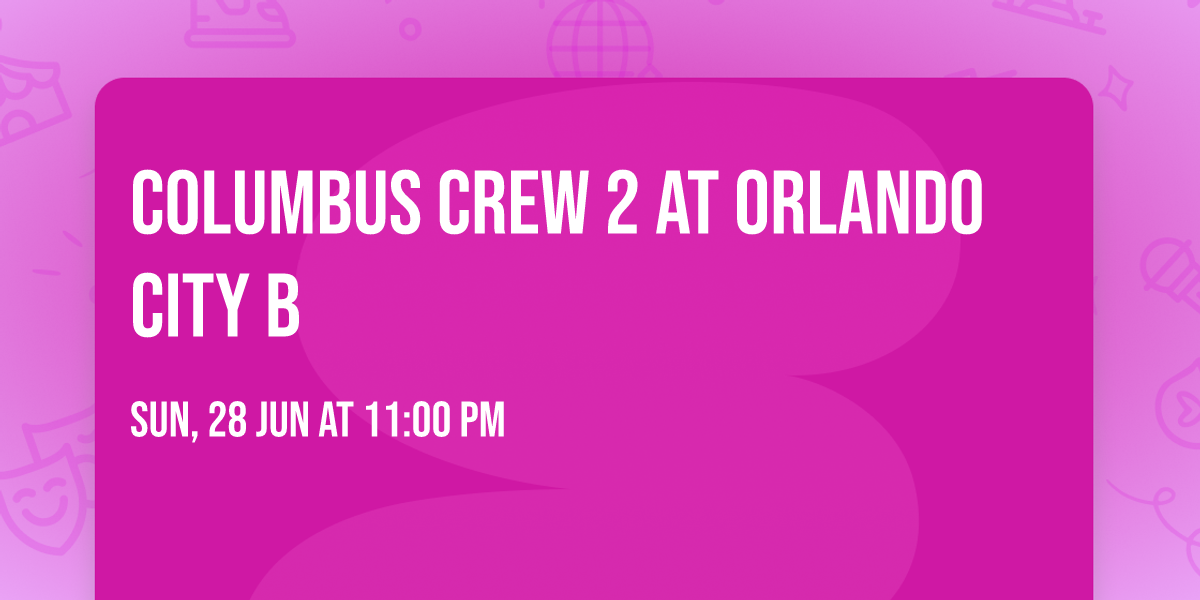 Columbus Crew 2 at Orlando City B