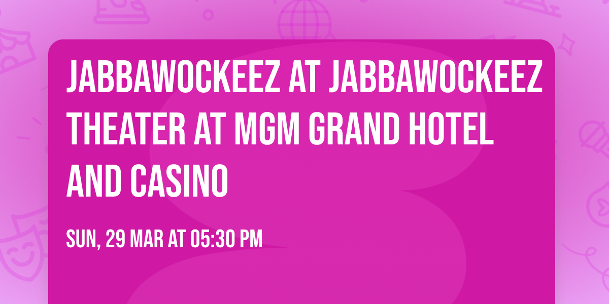 Jabbawockeez at Jabbawockeez Theater at MGM Grand Hotel and Casino
