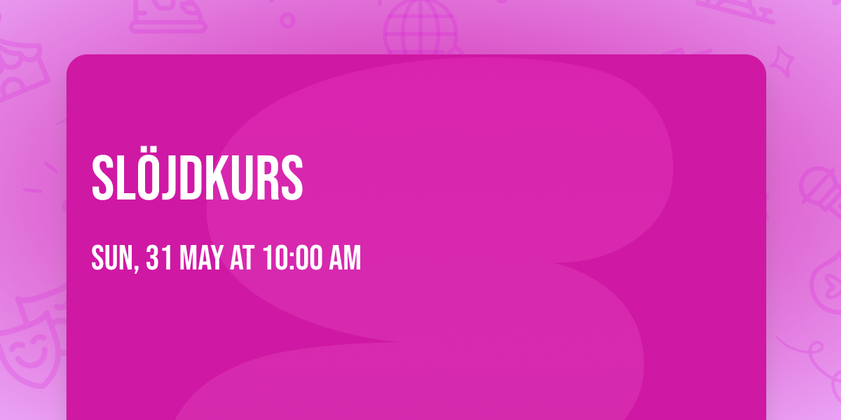 Sl\u00f6jdkurs