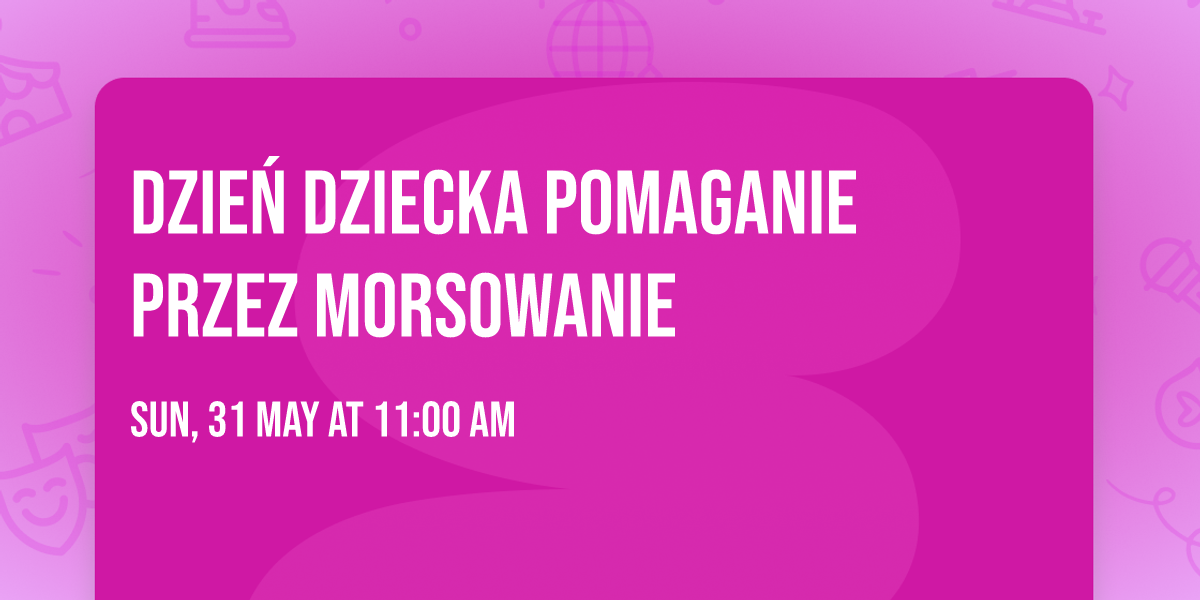 Dzie\u0144 Dziecka Pomaganie Przez Morsowanie 