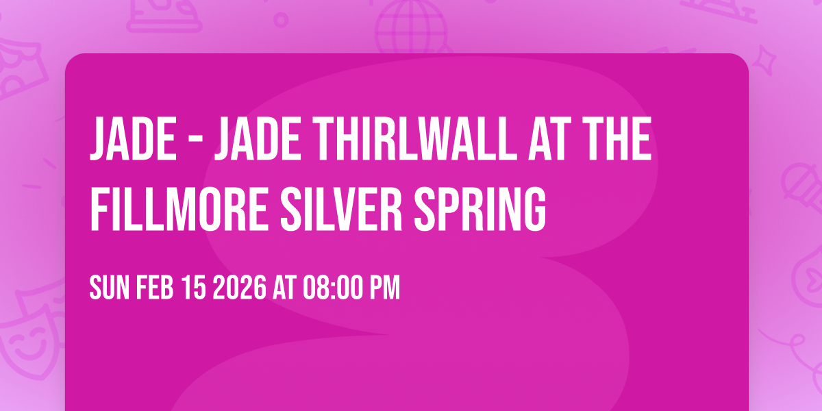 Jade - Jade Thirlwall at The Fillmore Silver Spring