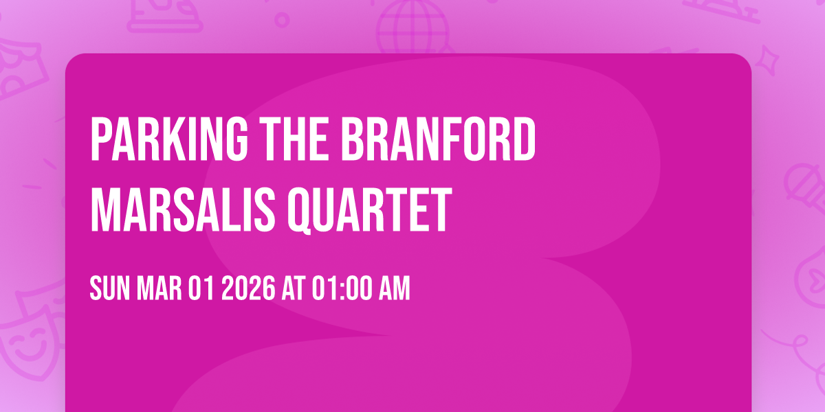 Parking The Branford Marsalis Quartet