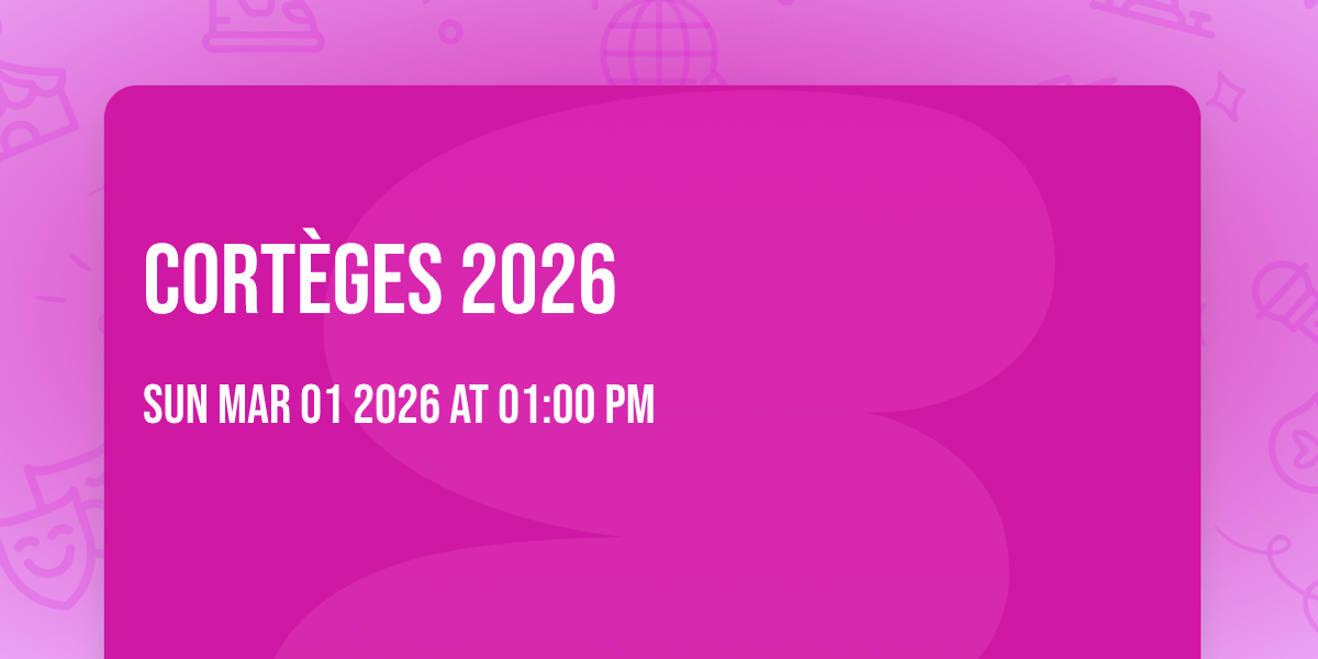 Cortèges 2026