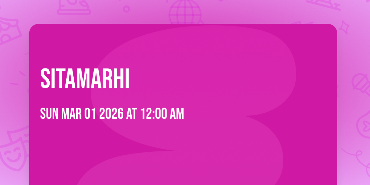 Sitamarhi