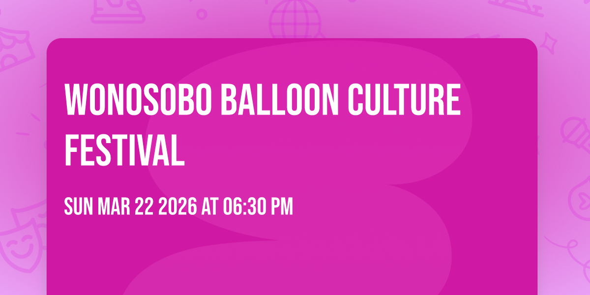 Wonosobo Balloon Culture Festival