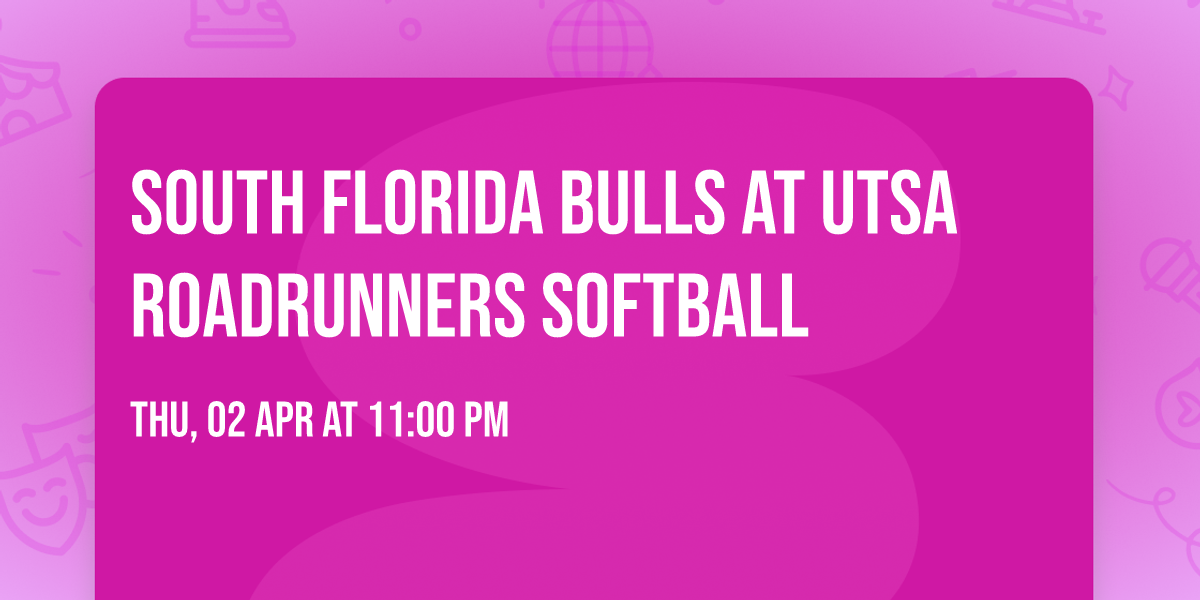 South Florida Bulls at UTSA Roadrunners Softball