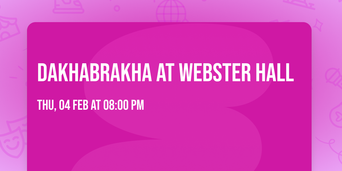 DakhaBrakha at Webster Hall