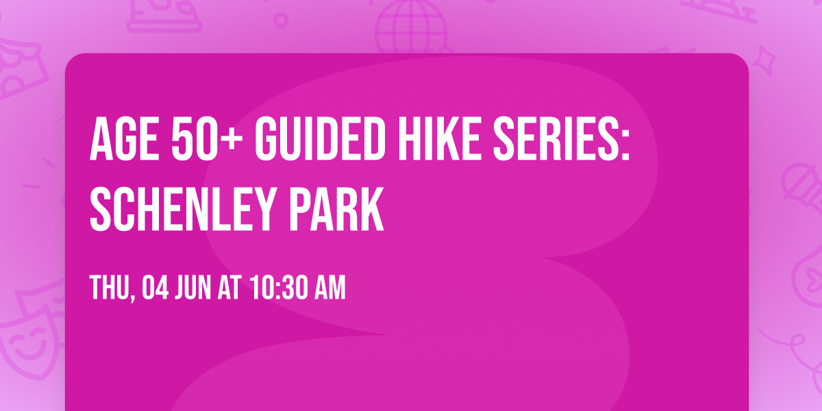 Age 50+ Guided Hike Series: Schenley Park