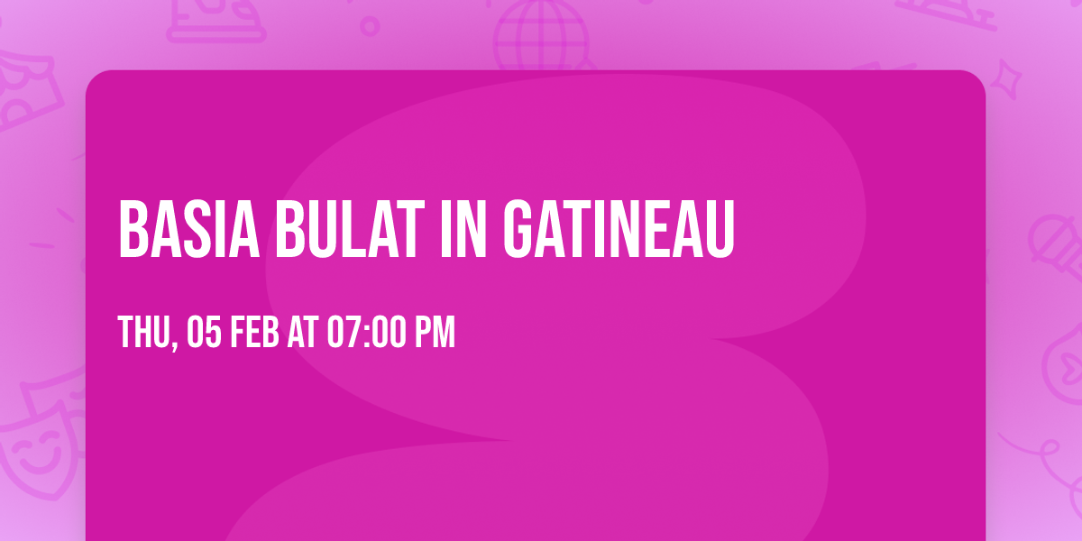 Basia Bulat in Gatineau