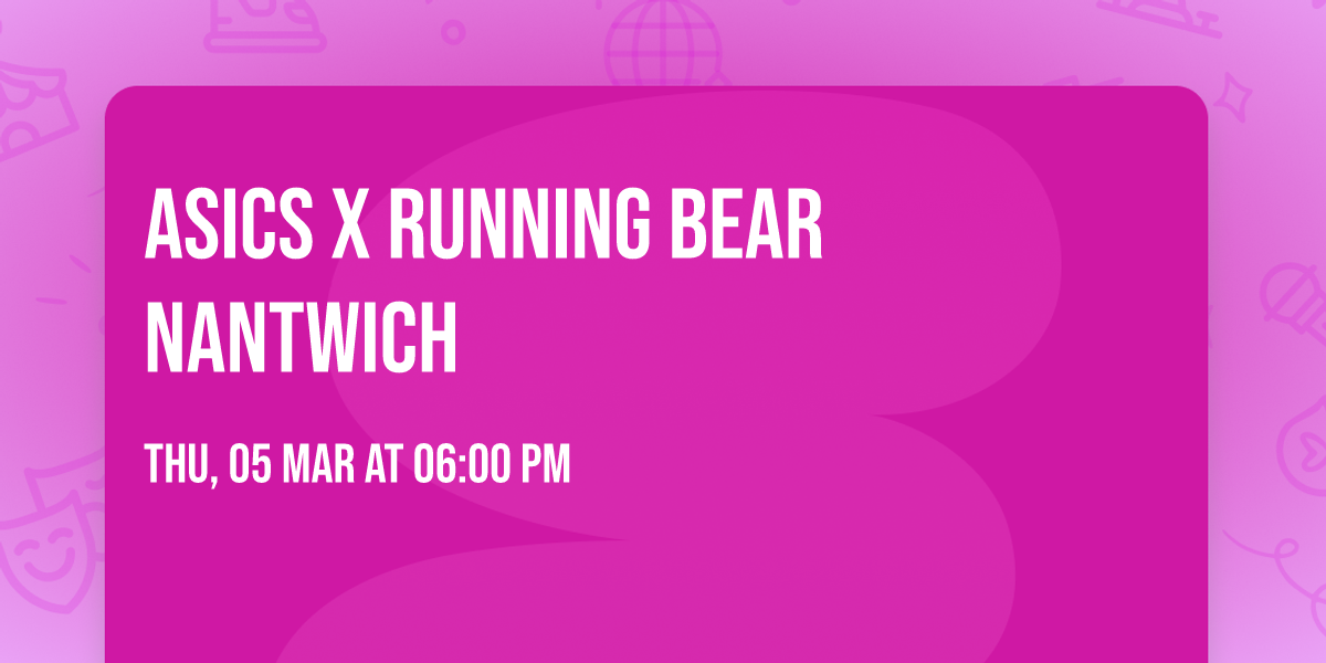 Asics x Running Bear Nantwich