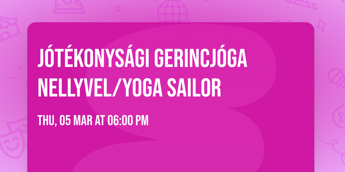 J\u00f3t\u00e9konys\u00e1gi GERINCJ\u00d3GA NELLYVEL\/Yoga Sailor