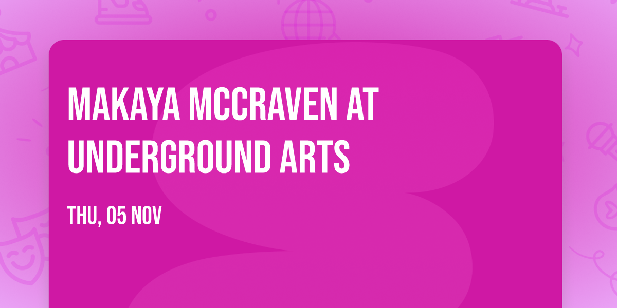 Makaya McCraven at Underground Arts