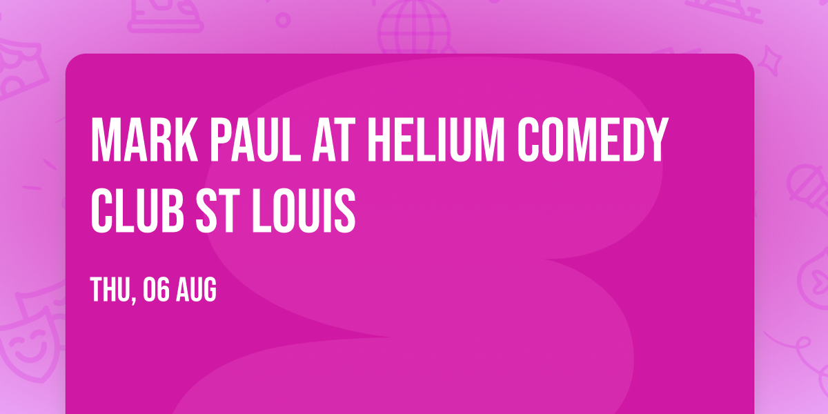 Mark Paul at Helium Comedy Club St Louis