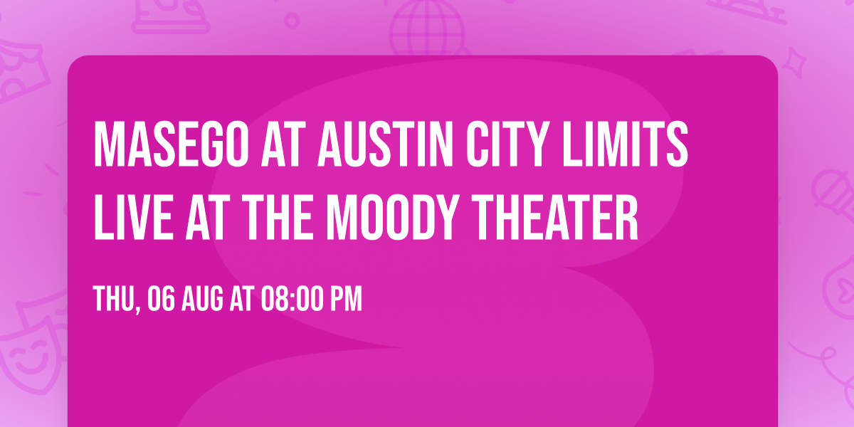 Masego at Austin City Limits Live at The Moody Theater