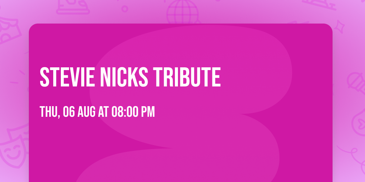 Stevie Nicks Tribute