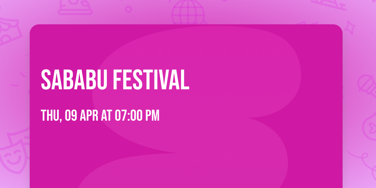 Sababu Festival 