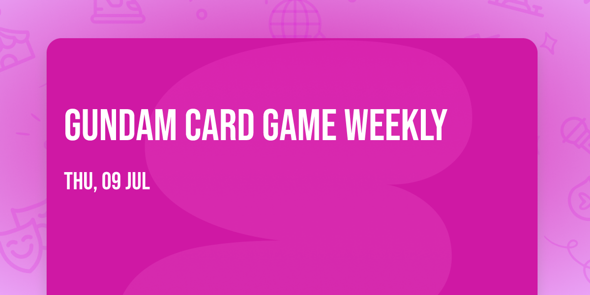 Gundam Card Game Weekly