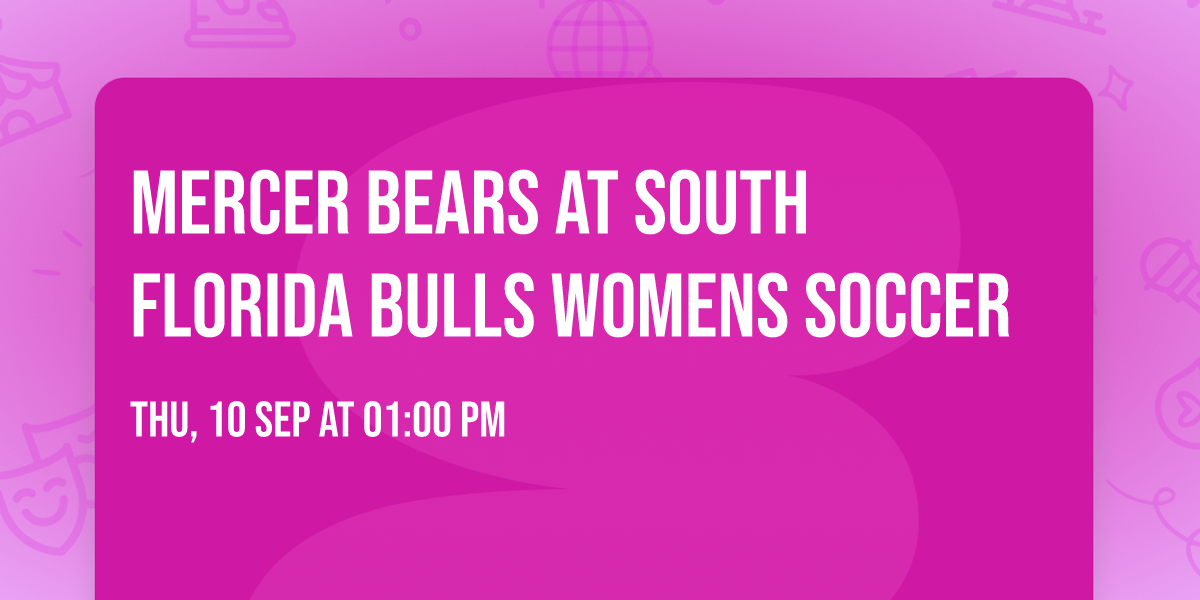 Mercer Bears at South Florida Bulls Womens Soccer