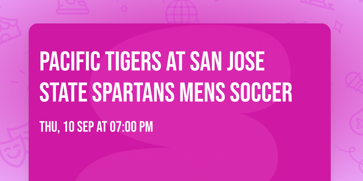 Pacific Tigers at San Jose State Spartans Mens Soccer