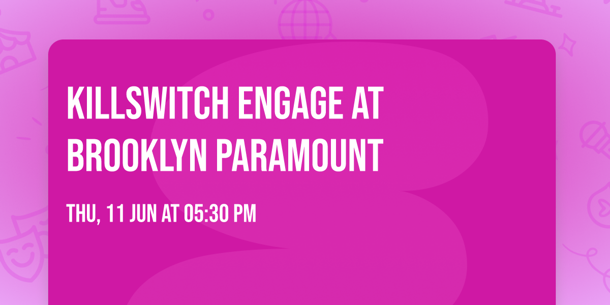 Killswitch Engage at Brooklyn Paramount