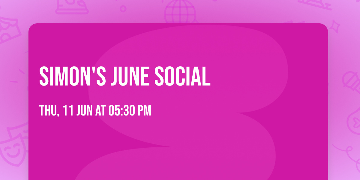 Simon's June Social
