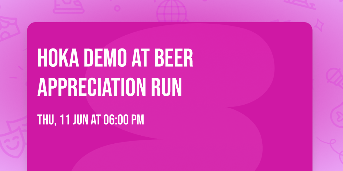 HOKA Demo at Beer Appreciation Run