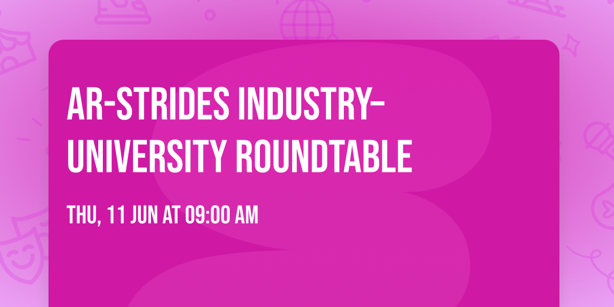 AR-STRIDES Industry\u2013University Roundtable