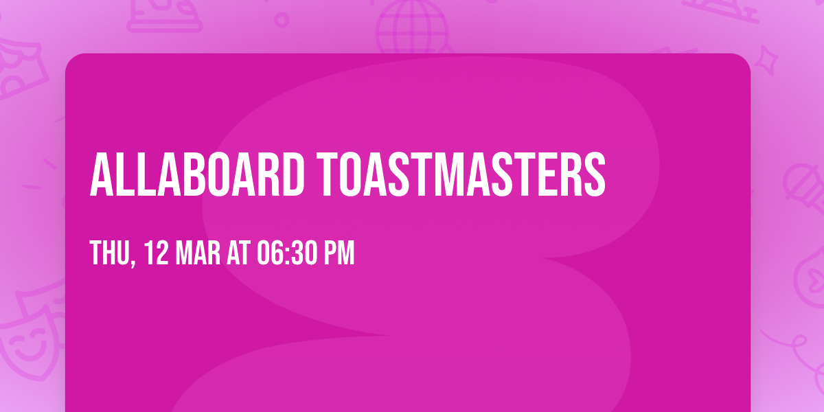 Allaboard Toastmasters