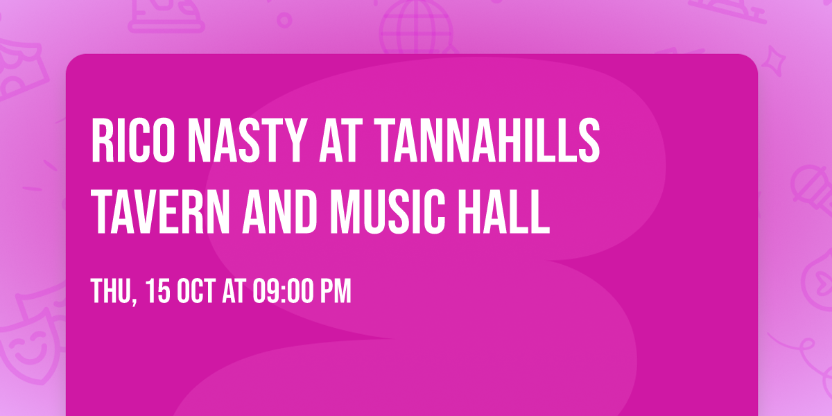 Rico Nasty at Tannahills Tavern and Music Hall