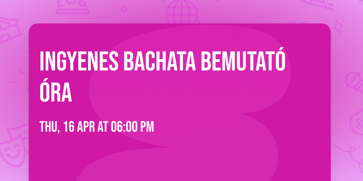 Ingyenes bachata bemutat\u00f3 \u00f3ra