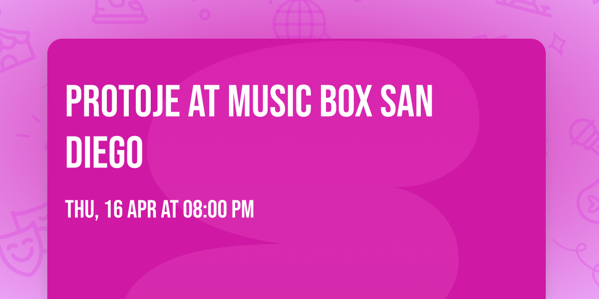 Protoje at Music Box San Diego