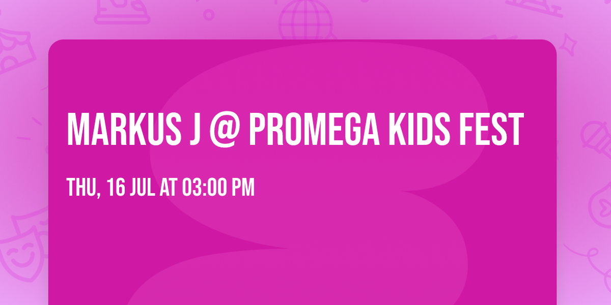 Markus J @ Promega Kids Fest 