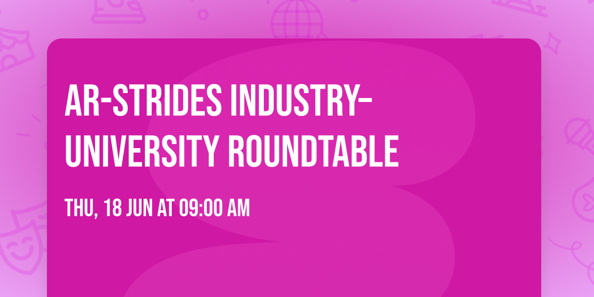 AR-STRIDES Industry\u2013University Roundtable