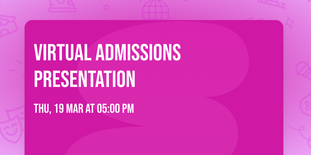 Virtual Admissions Presentation