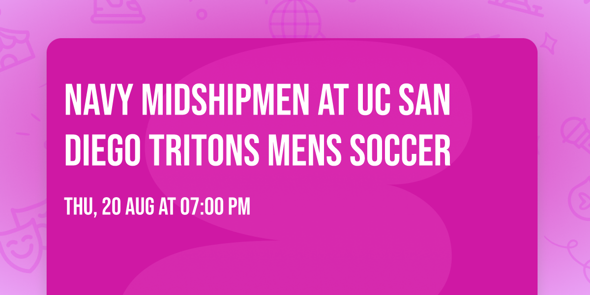 Navy Midshipmen at UC San Diego Tritons Mens Soccer