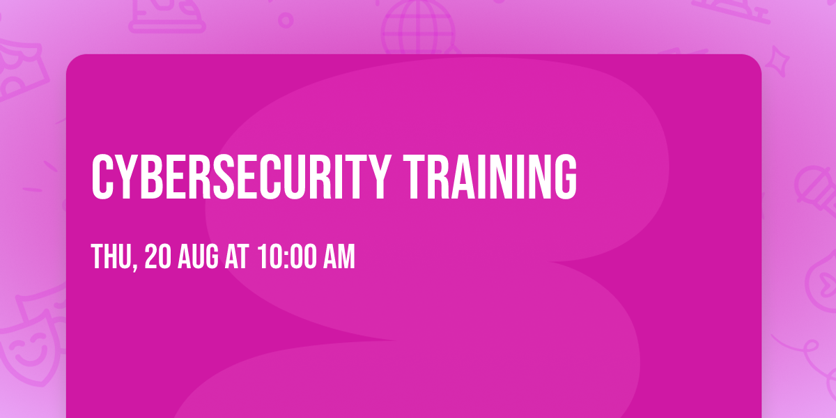 Cybersecurity Training