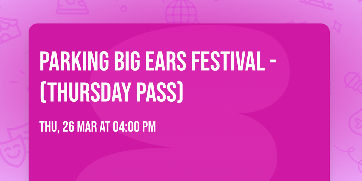 Parking Big Ears Festival - (Thursday Pass)