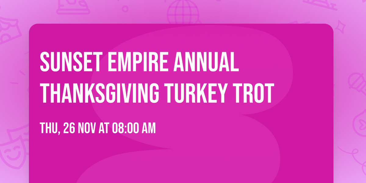 Sunset Empire Annual Thanksgiving Turkey Trot