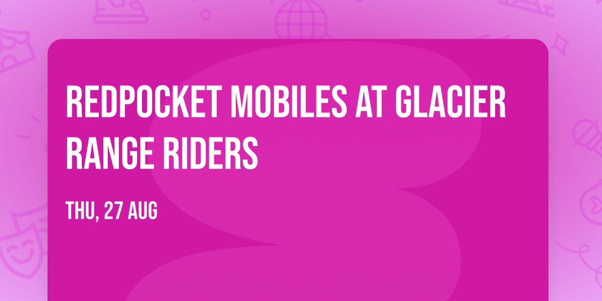 RedPocket Mobiles at Glacier Range Riders