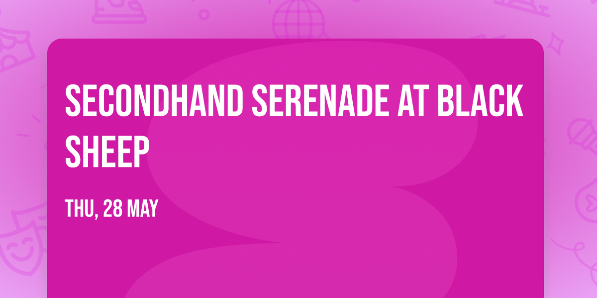 Secondhand Serenade at Black Sheep