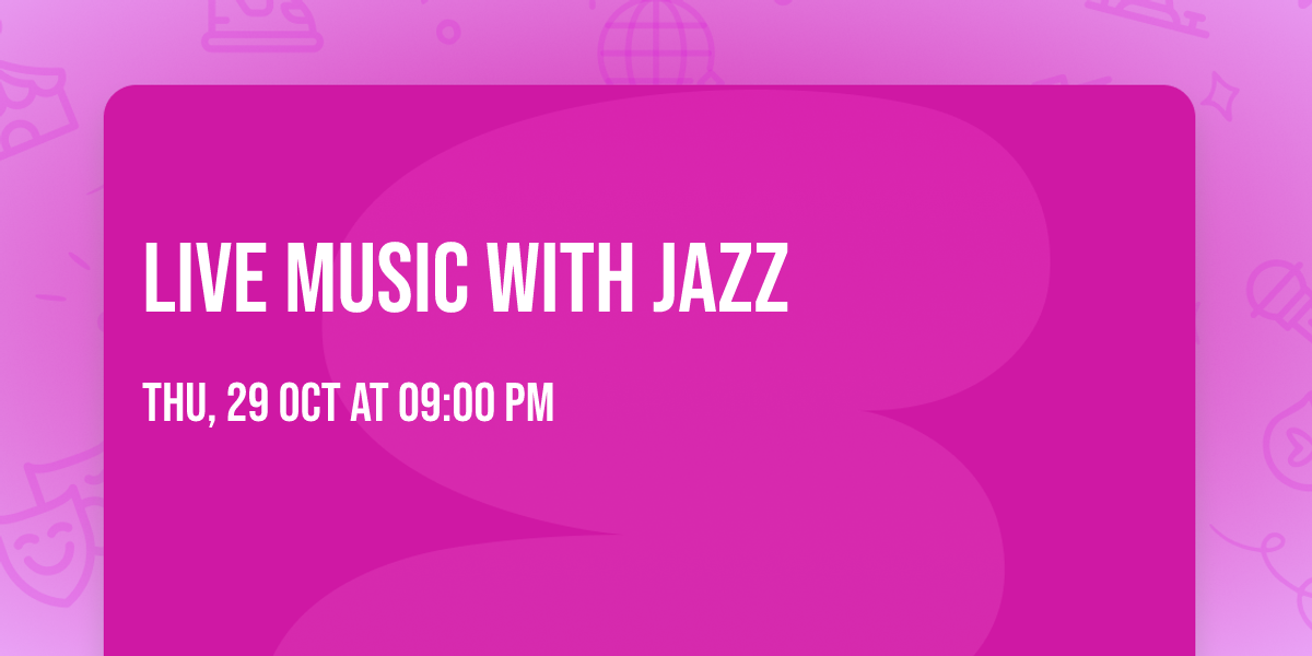Live Music with Jazz