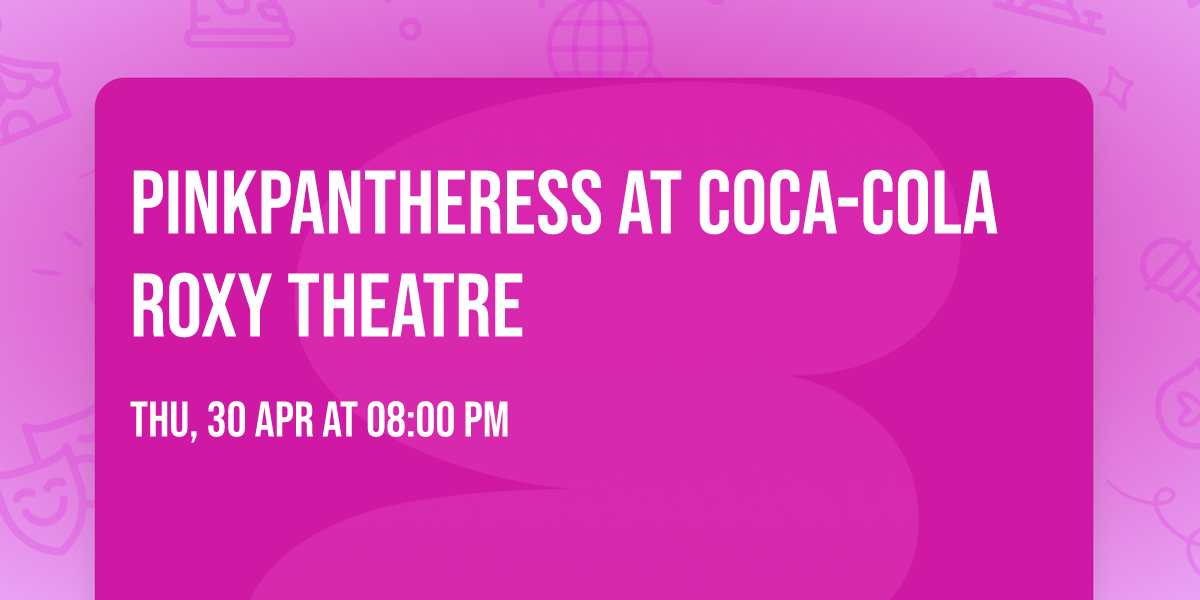 PinkPantheress at Coca-Cola Roxy Theatre