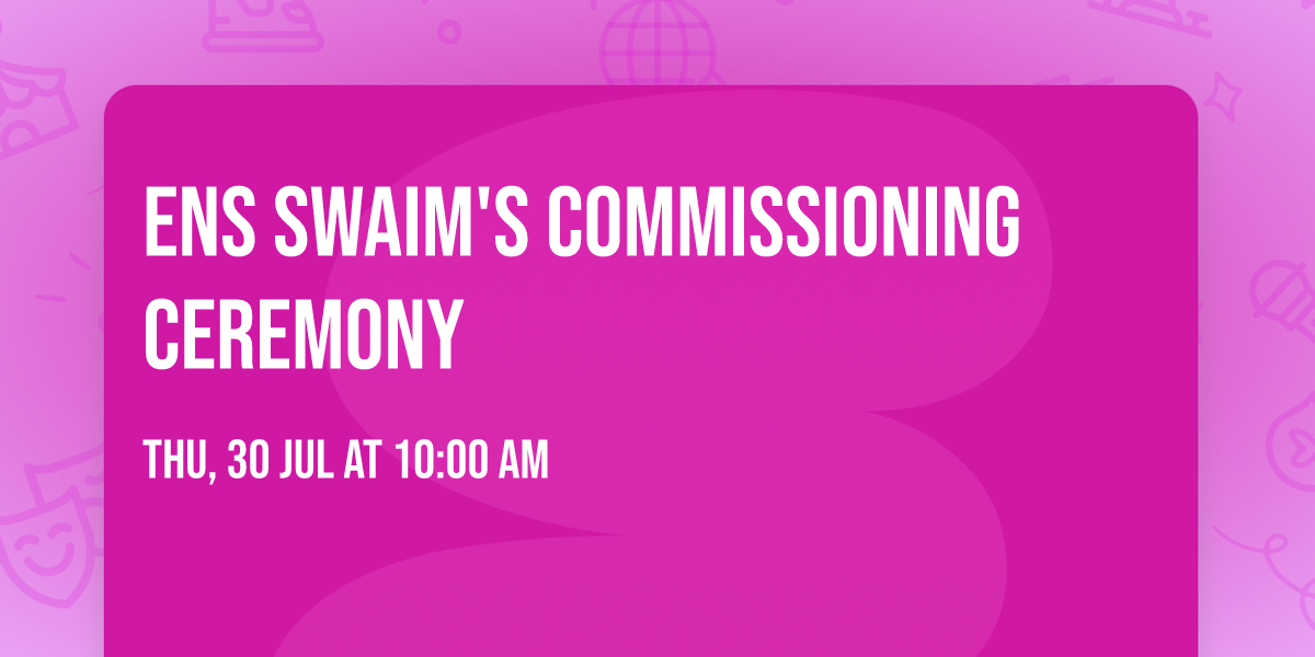 ENS Swaim's Commissioning Ceremony