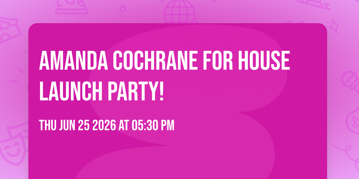 Amanda Cochrane for House Launch Party!