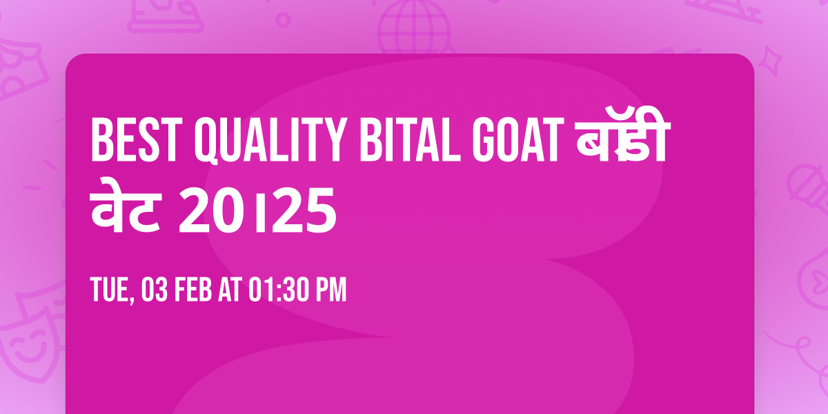 best quality bital goat \u092c\u0949\u0921\u0940 \u0935\u0947\u091f 20\u096425