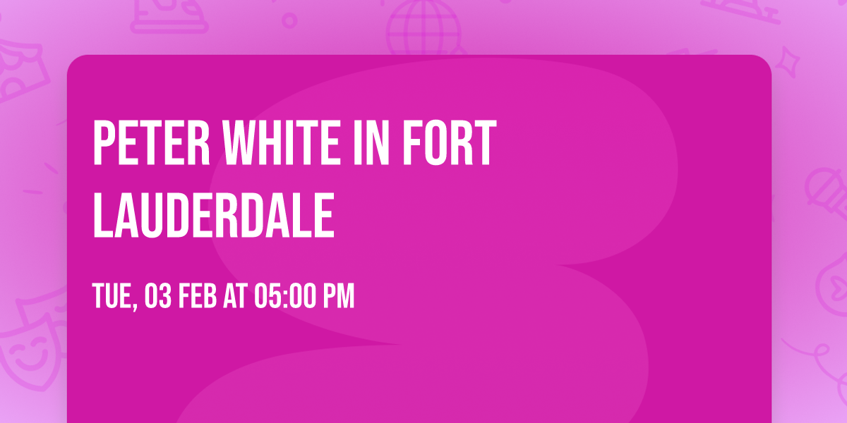 Peter White in Fort Lauderdale