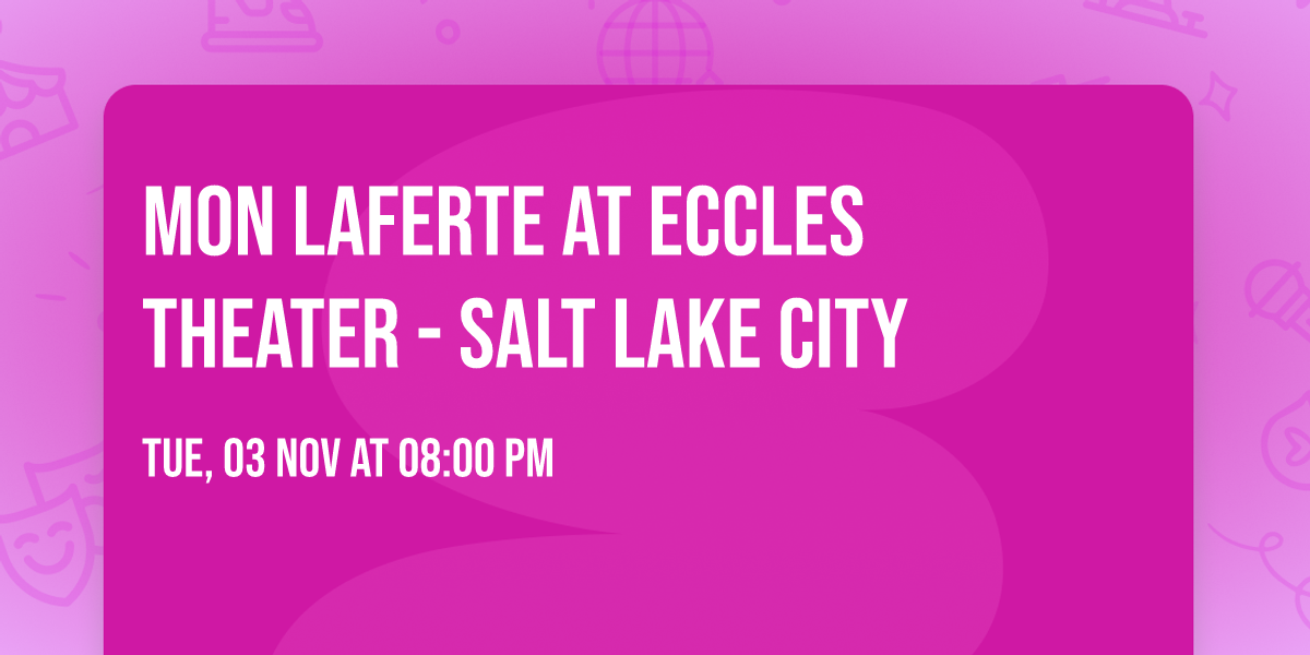 Mon Laferte at Eccles Theater - Salt Lake City