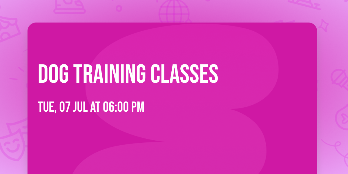Dog Training Classes