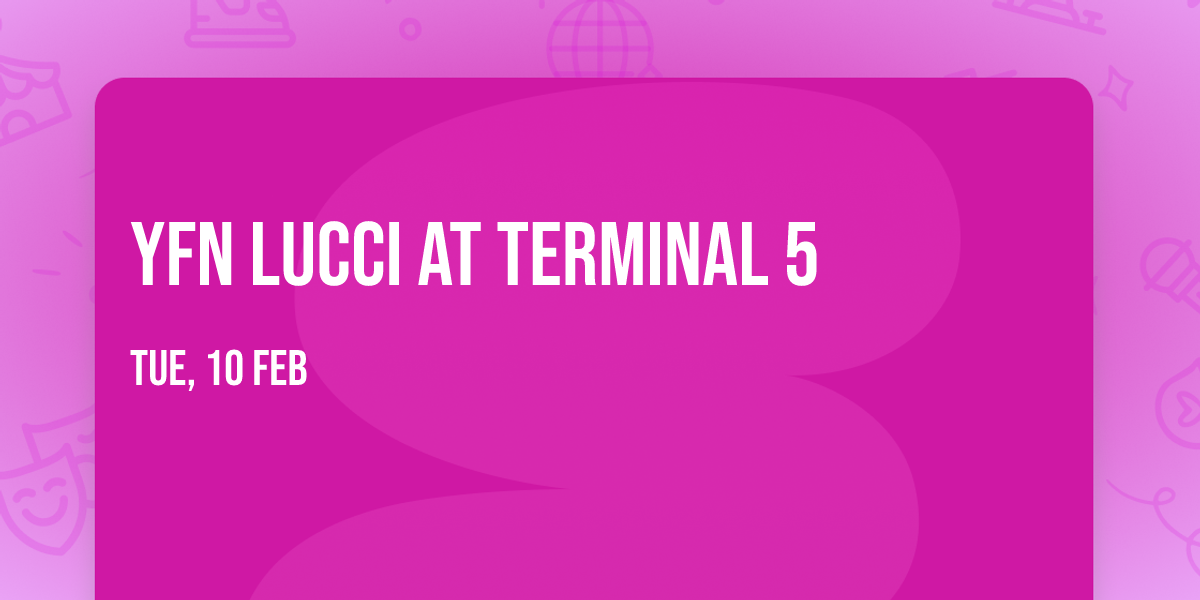Yfn Lucci at Terminal 5